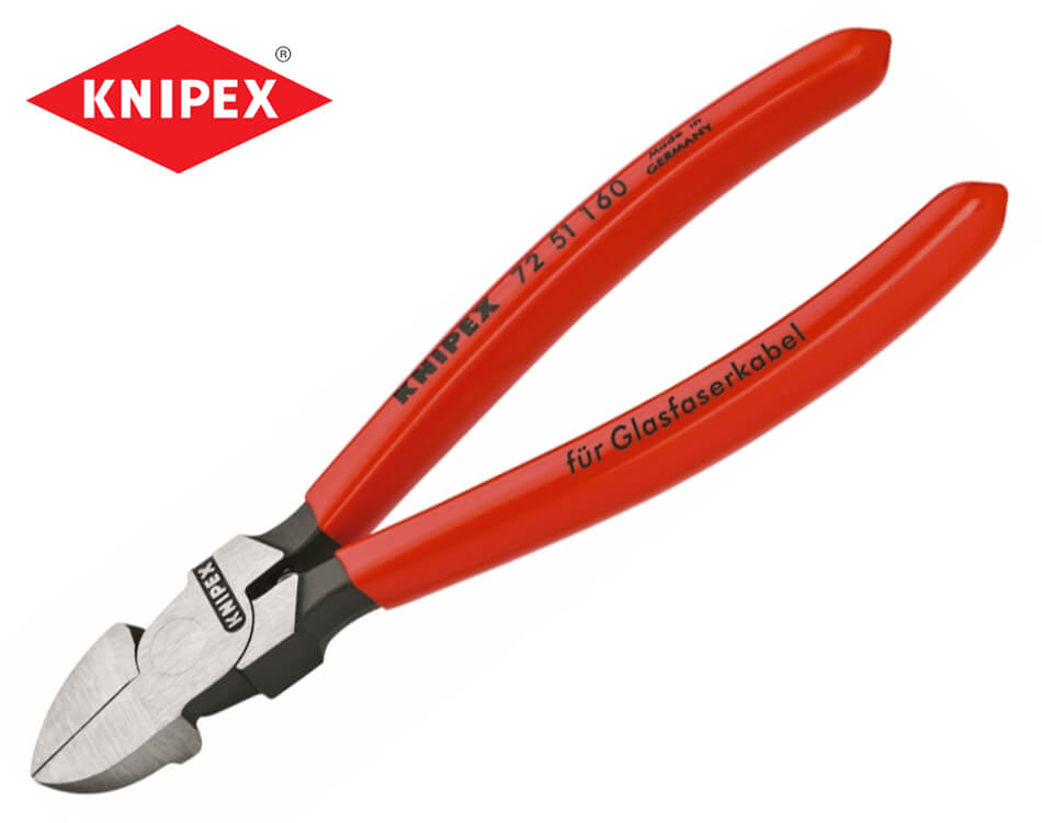 Bočné cvikacie kliešte na optické káble Knipex 160 mm