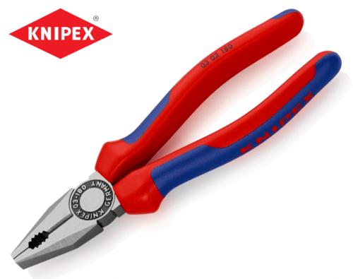 kombi klieste s dvojkomponentnou rukovatou knipex 180 mm