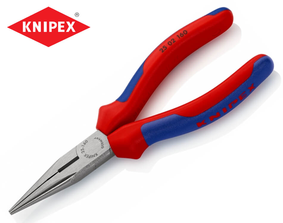 Polguľaté uchopovacie kliešte s britmi s dvojkomponentnou rukoväťou Knipex 160 mm