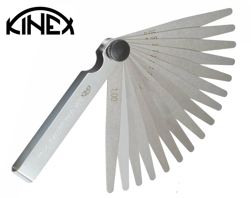 Ventilové mierky Kinex 0.05 – 1 mm / 100 mm / 20 ks