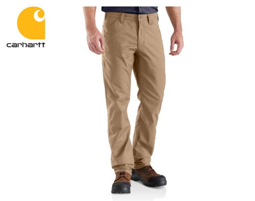 pracovne nohavice carhartt rugged professional stretch canvas pants dark khaki