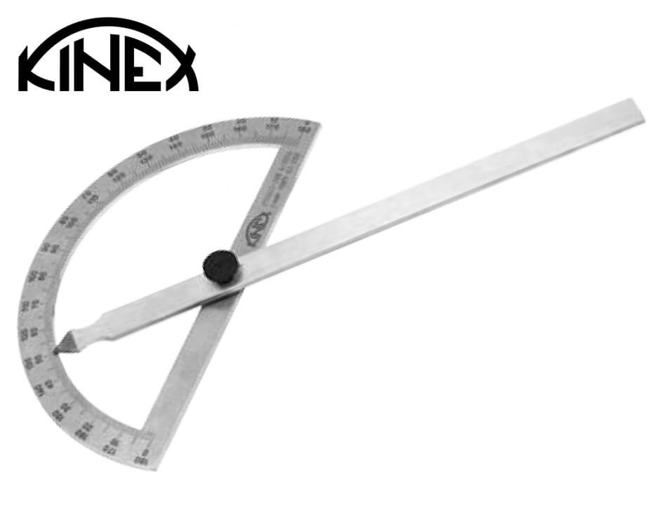 Nerezový oblúkový uhlomer Kinex 200 x 290 mm