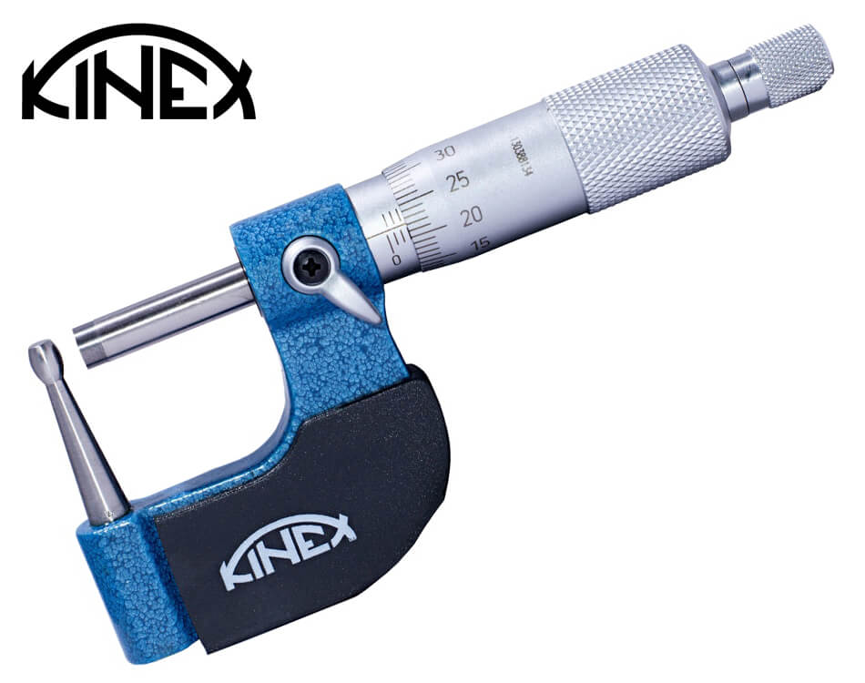 Mikrometer na trubky Kinex / 0 – 25 mm / 0,01 mm