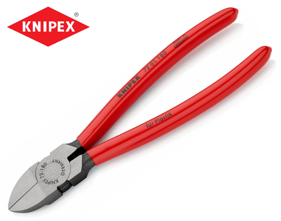 Bočné cvikacie kliešte na plasty Knipex 180 mm