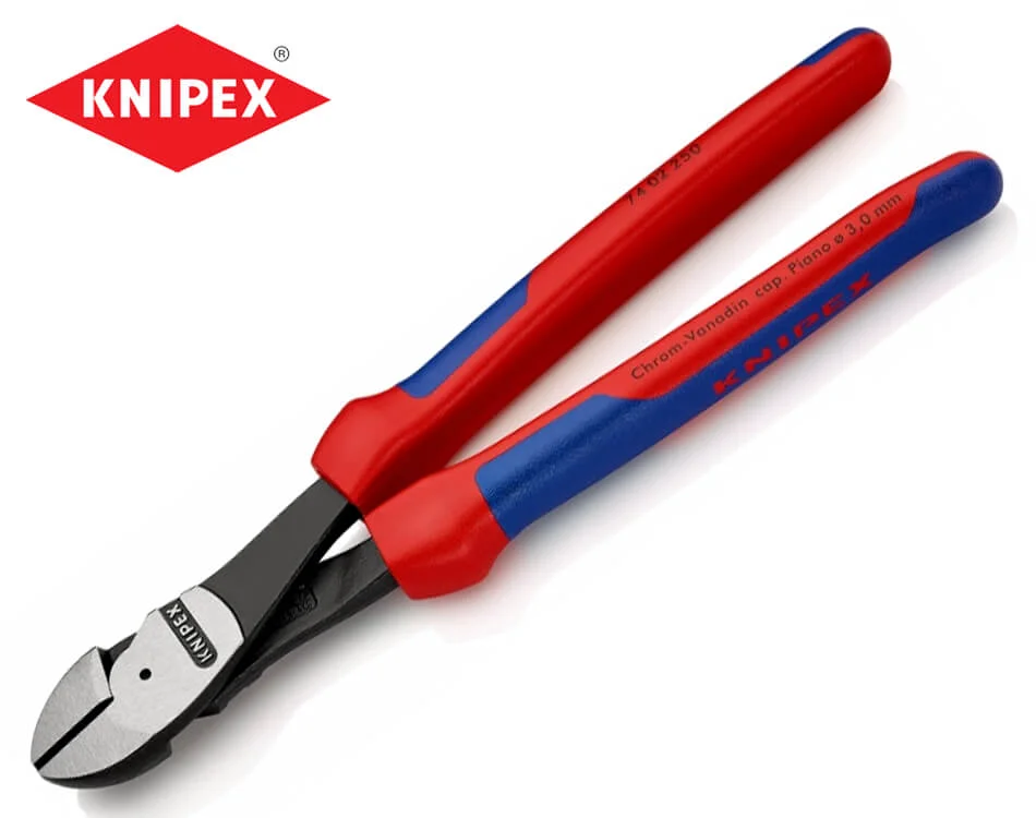 Bočné silové cvikacie kliešte s dvojkomponentnou rukoväťou Knipex 250 mm