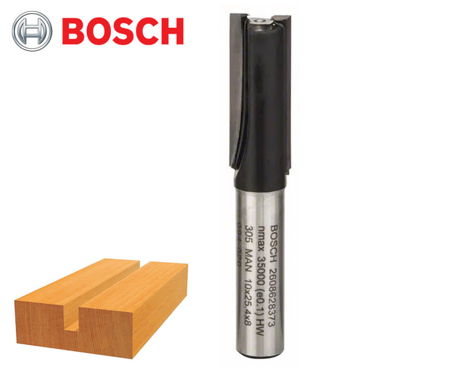Drážkovacia stopková fréza na drevo Bosch Standard for Wood / Ø 10 x 25 mm / 8 mm