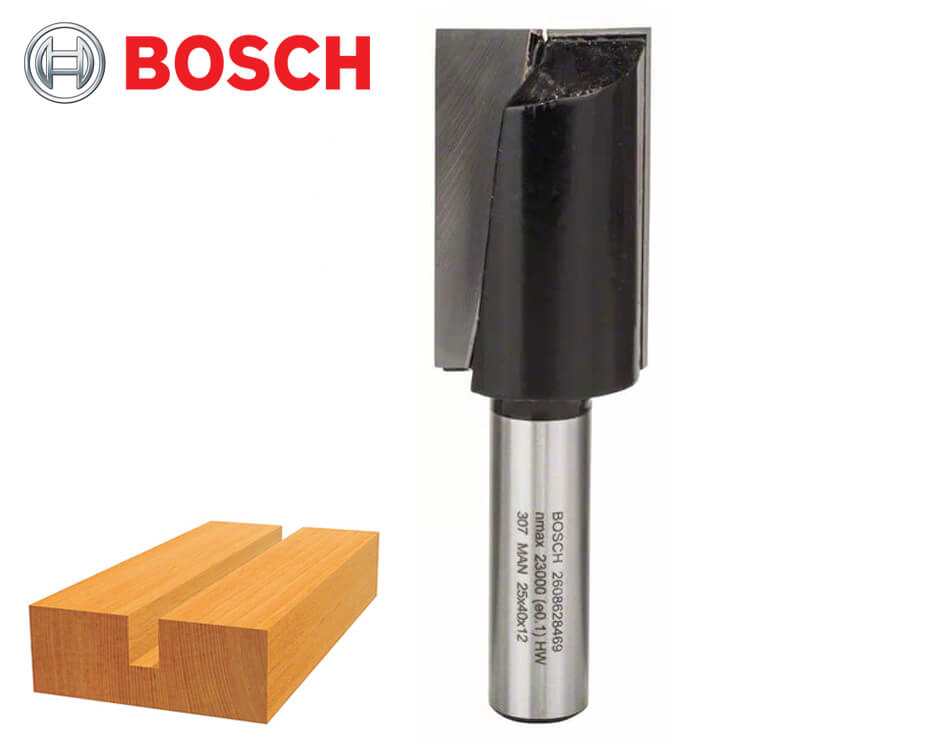 Drážkovacia stopková fréza na drevo Bosch Standard for Wood / Ø 25 x 40 mm / 12 mm