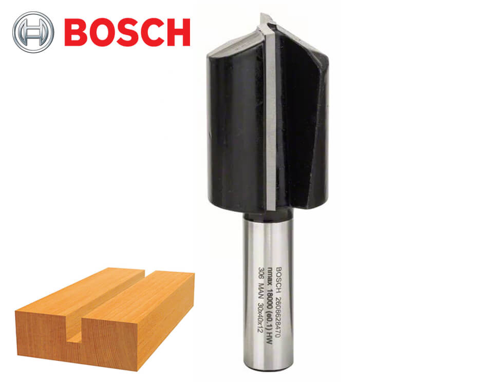 Drážkovacia stopková fréza na drevo Bosch Standard for Wood / Ø 30 x40 mm / 12 mm