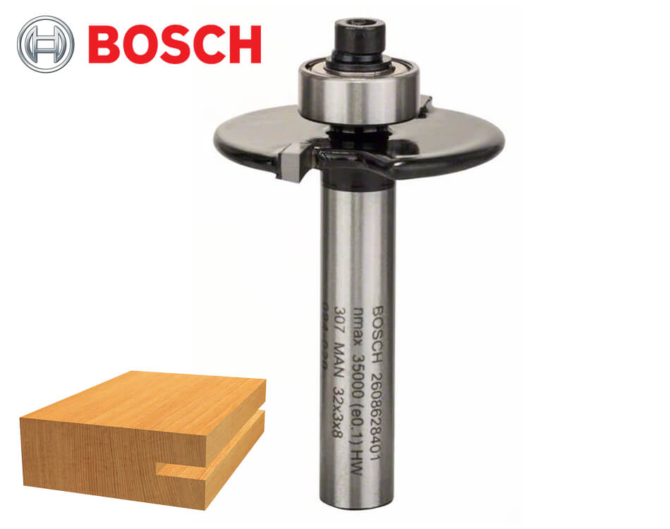 Kotúčová drážkovacia stopková fréza na drevo Bosch Standard for Wood / Ø 32 x 3 mm / 8 mm