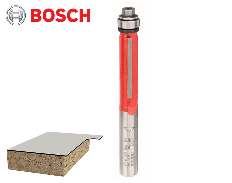 Zarovnávacia stopková fréza na drevo Bosch Expert for Wood / Ø 9,5 x 25,8 mm / 8 mm