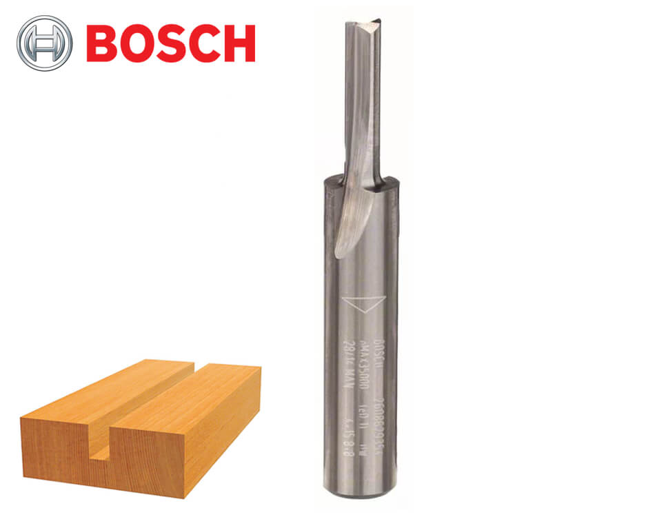 Tvrdokovová drážkovacia stopková fréza na drevo Bosch Expert for Wood / Ø 4 x 15,8 mm / 8 mm