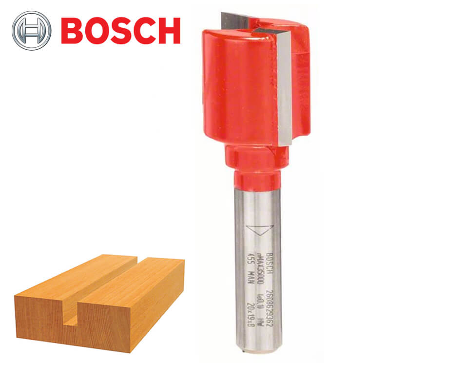 Drážkovacia stopková fréza na drevo Bosch Expert for Wood / Ø 20 x 19 mm / 8 mm
