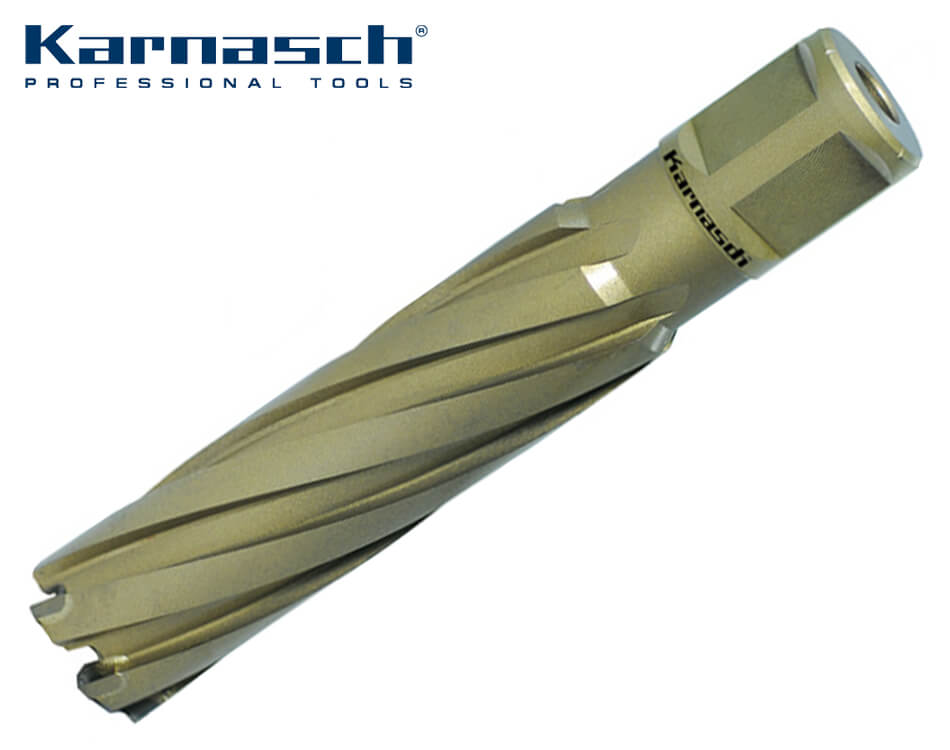 Jadrový vrták do kovu Karnasch HARD-LINE 80 HM / Weldon 19 mm / Ø 20 mm