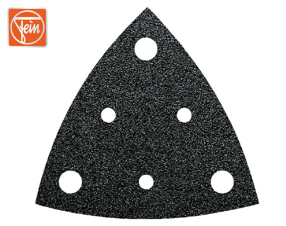 Dierovaný trojuholníkový brúsny papier na suchý zips Fein P150 / 50 ks