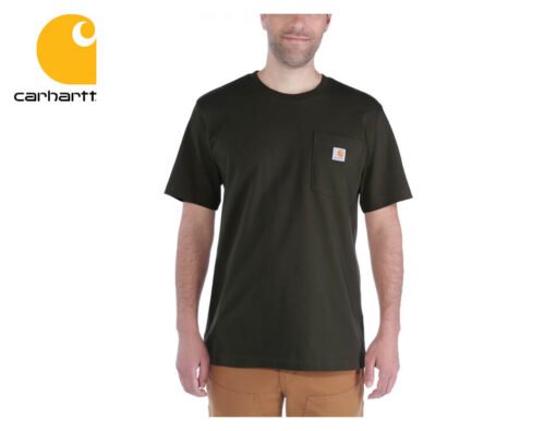 tricko carhartt workwear pocket short sleeve t shirt peat 1