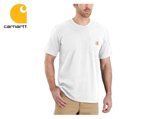 tricko carhartt workwear pocket short sleeve t shirt white 1