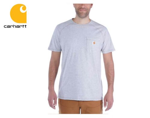 tricko carhartt force cotton short sleeve t shirt heather grey