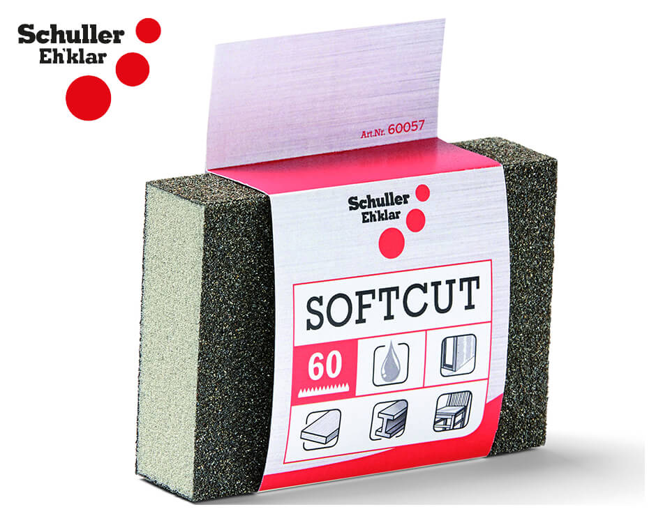 Brúsne špongie Schuller SOFTCUT / 100 x 70 x 28 mm / P36/60
