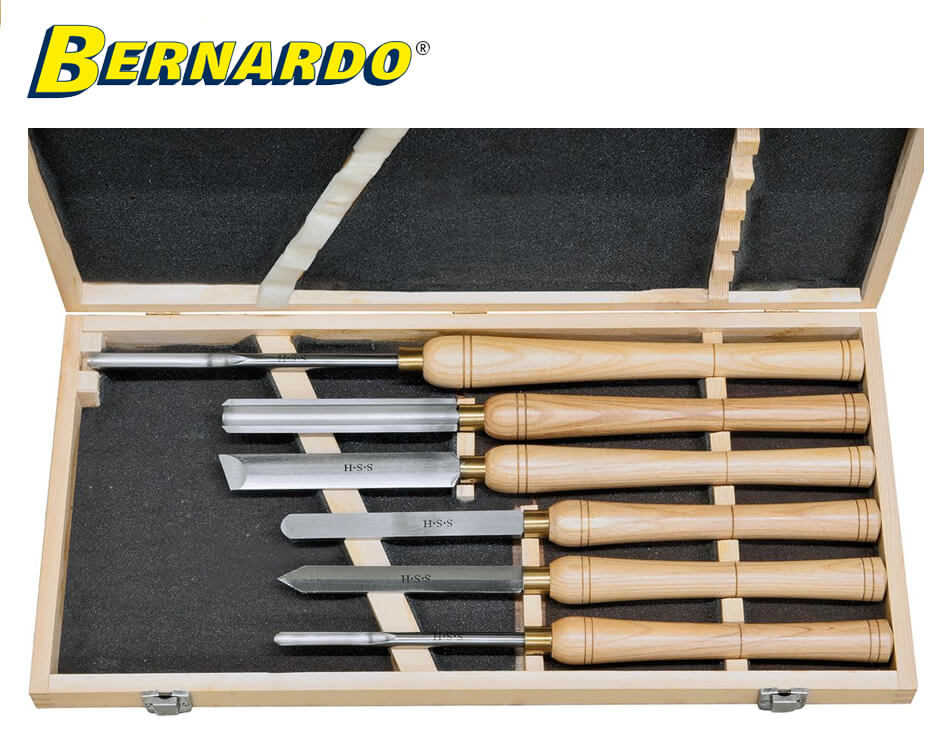 Sada sústružníckých dlát na drevo Bernardo Carbon Set C / 6 dielna