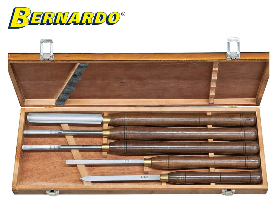 Sada sústružníckých dlát na drevo Bernardo HSS Set D / 5 dielna