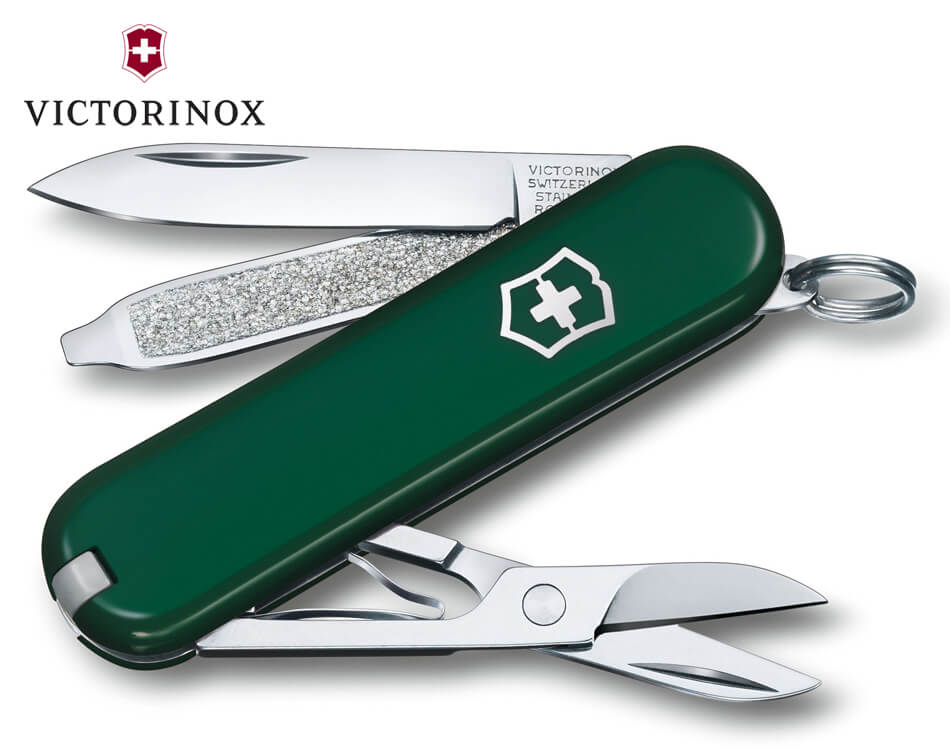 Vreckový nôž Victorinox Classic / zelený