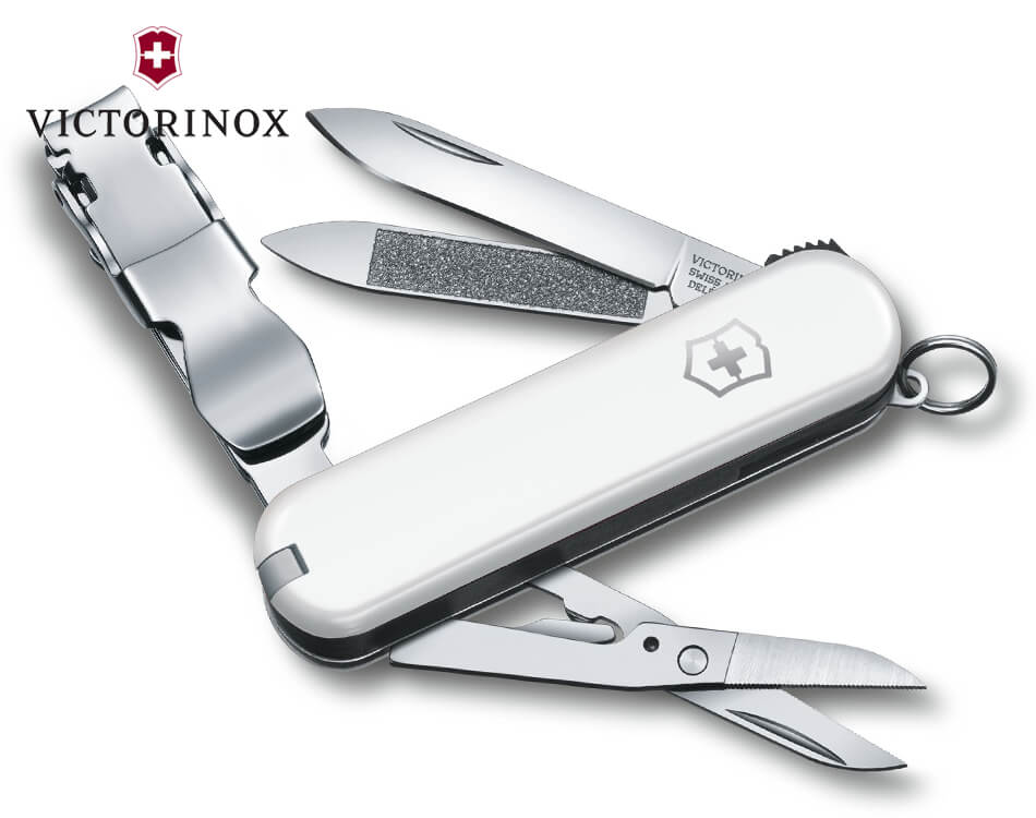 Vreckový nôž Victorinox Nailclip 580 / biely