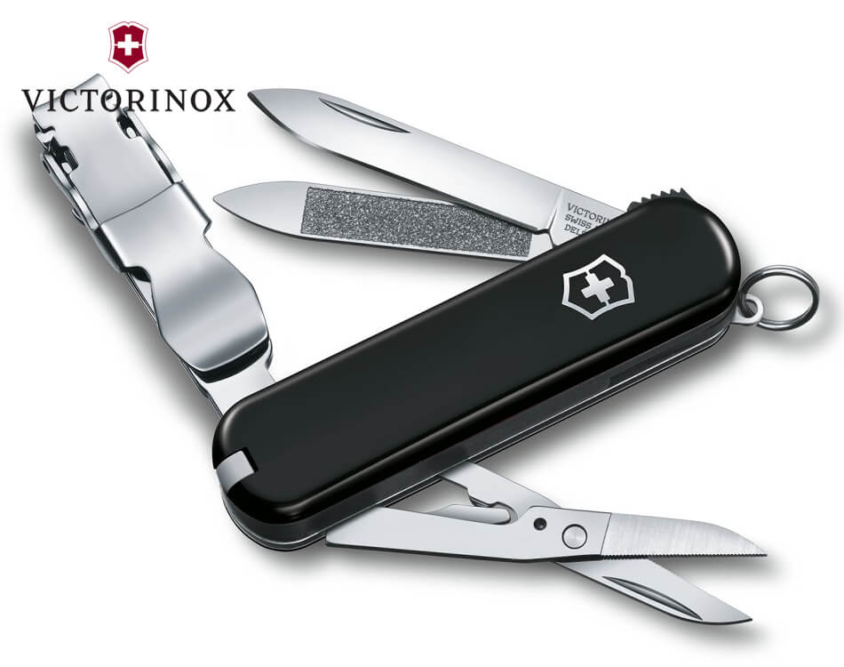 Vreckový nôž Victorinox Nailclip 580 / čierny