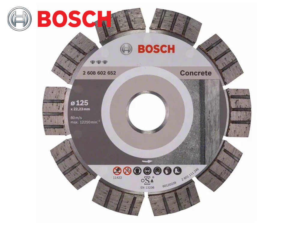 Diamantový rezný kotúč Bosch Best for Concrete / Ø 125 x 2,2 x 22,23 mm