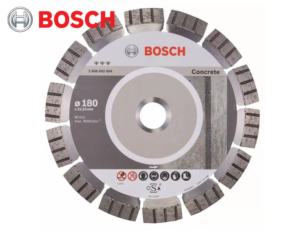 Diamantový rezný kotúč Bosch Best for Concrete / Ø 180 x 2,4 x 22,23 mm