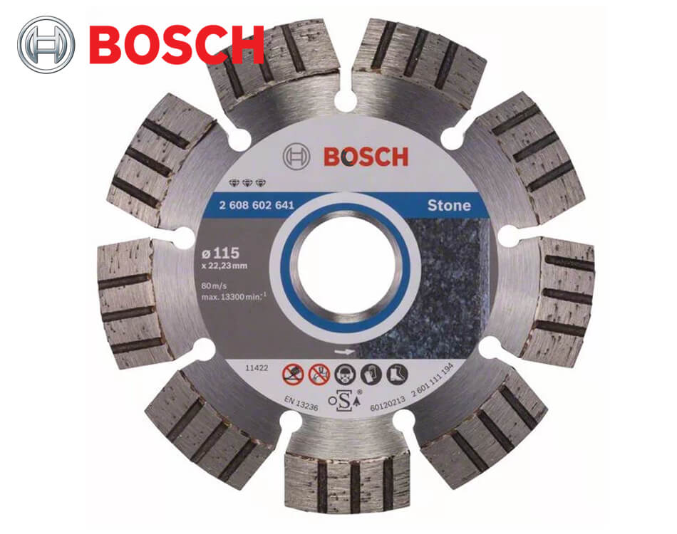 Diamantový rezný kotúč Bosch Best for Stone / Ø 115 x 2,2 x 22,23 mm