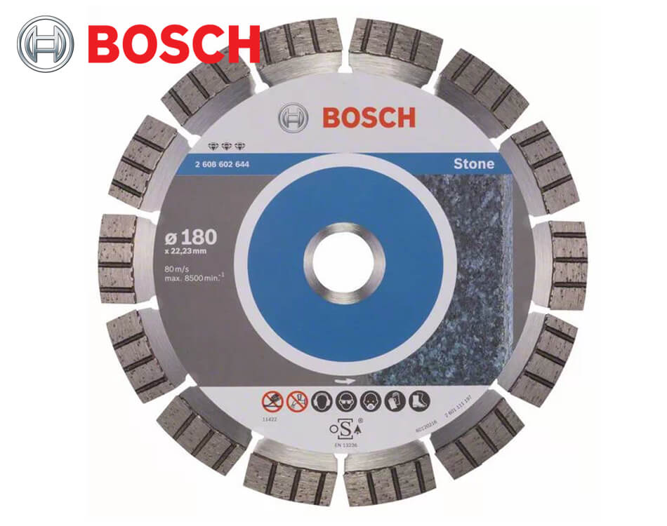 Diamantový rezný kotúč Bosch Best for Stone / Ø 180 x 2,4 x 22,23 mm