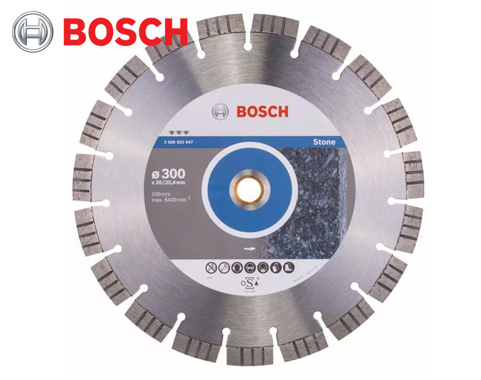 Diamantový rezný kotúč Bosch Best for Stone / Ø 300 x 2,8 x 20/25,4 mm