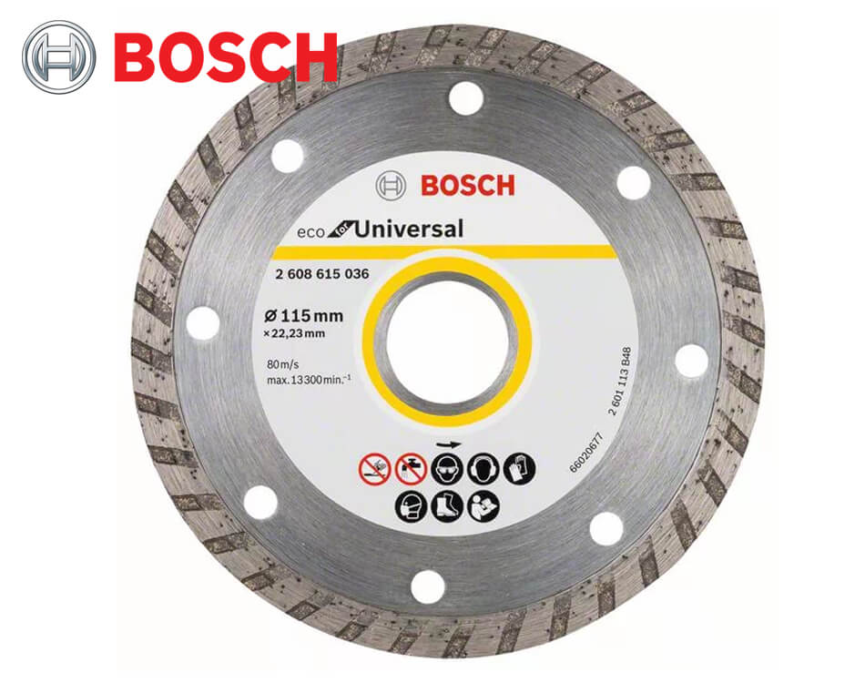 Diamantový rezný kotúč Bosch Eco for Universal / Ø 115 x 2 x 22,23 mm