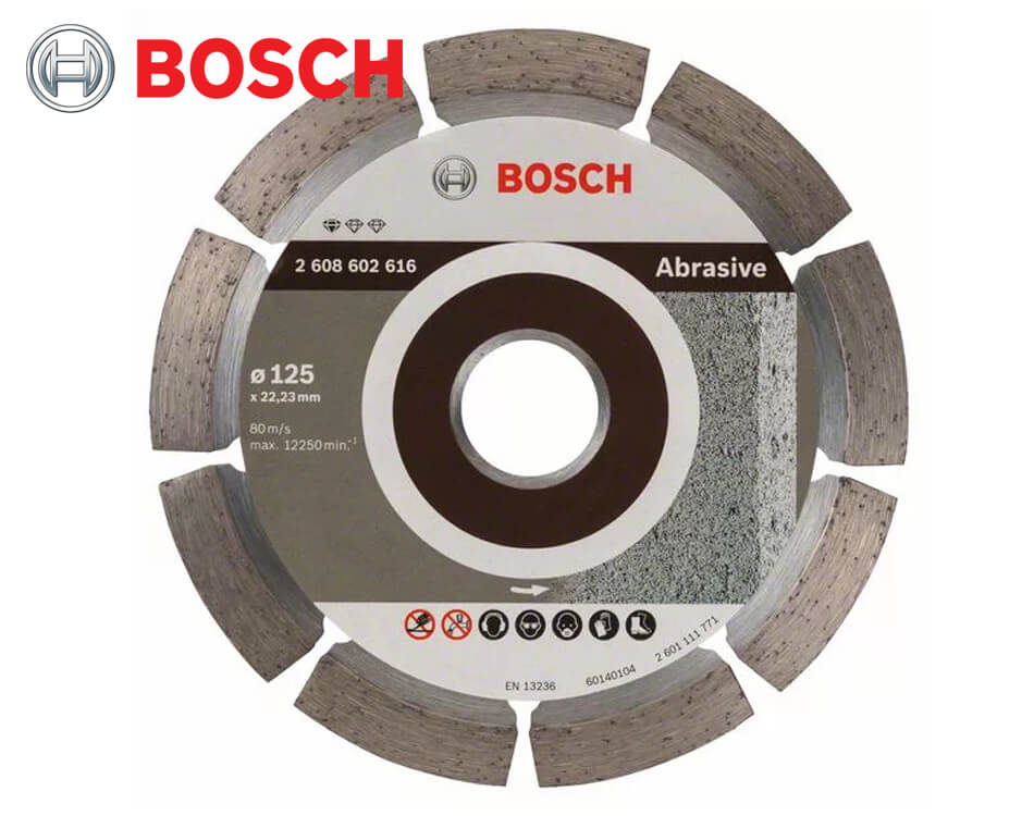 Diamantový rezný kotúč Bosch Standard for Abrasive / Ø 125 x 1,6 x 22,23 mm