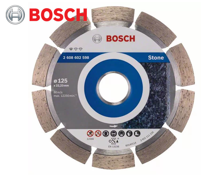 Diamantový rezný kotúč Bosch Standard for Stone / Ø 125 x 1,6 x 22,23 mm