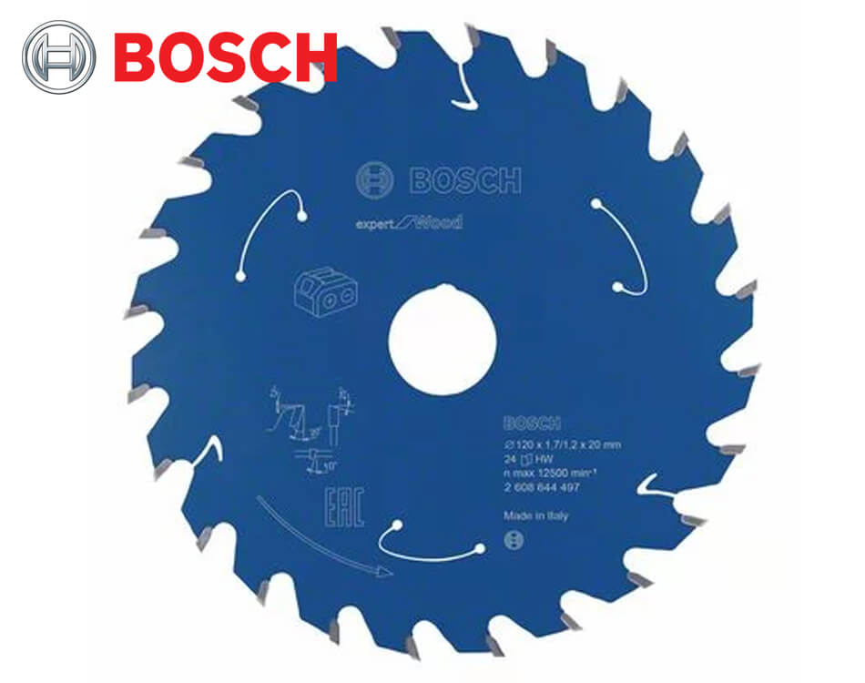 Pílový kotúč na drevo Bosch Expert for Wood / Ø 120 x 1,7 x 20 mm / 24z