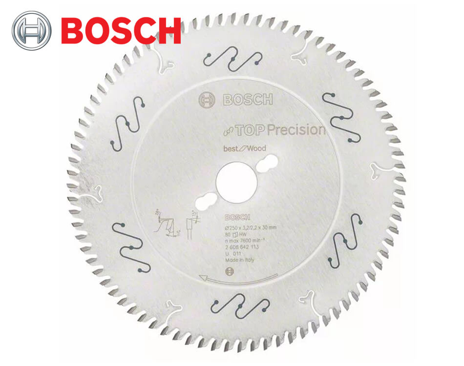 Pílový kotúč na drevo Bosch Top Precision Best for Wood / Ø 250 x 3,2 x 30 mm / 80z