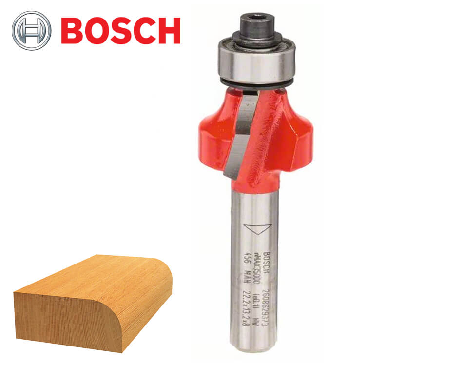 Zaoblovacia stopková fréza na drevo s vodiacim ložiskom Bosch Expert for Wood / Ø 22,2 x 13,2 mm / r4,8 mm / 8 mm