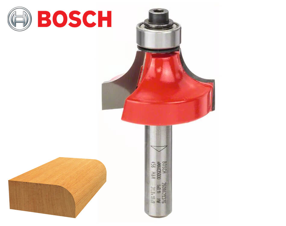 Zaoblovacia stopková fréza na drevo s vodiacim ložiskom Bosch Expert for Wood / Ø 31 x 18 mm / r9,5 mm / 8 mm
