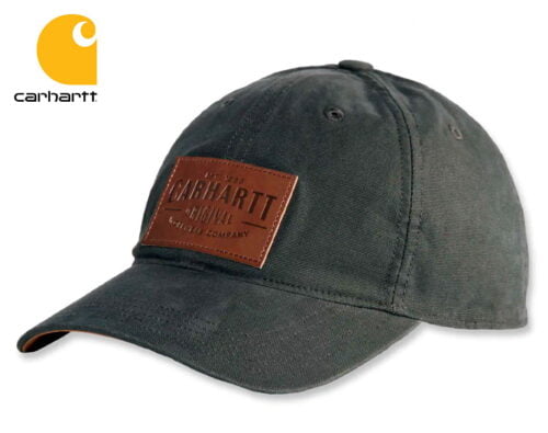 siltovka carhartt rigby stretch fit leatherrette patch cap peat