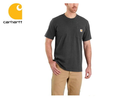 tricko carhartt workwear pocket short sleeve t shirt carbon heather