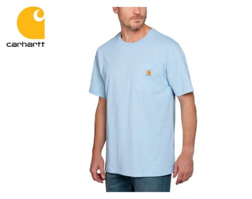 tricko carhartt workwear pocket short sleeve t shirt moonstone