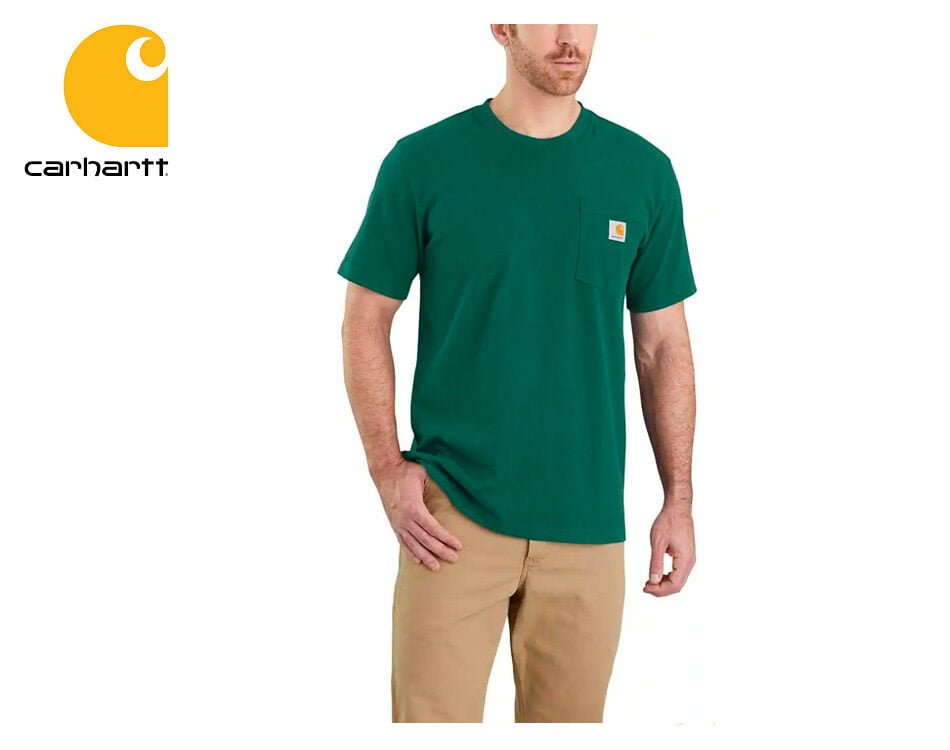 Tričko Carhartt Workwear Pocket Short Sleeve T-Shirt / North Woods Heather
