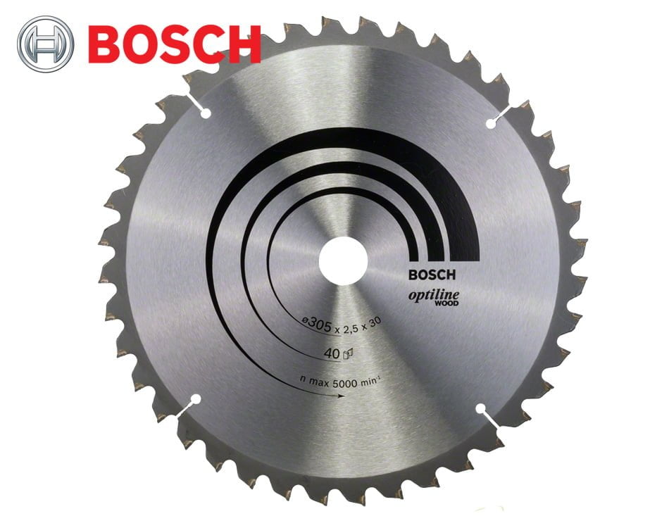 Pílový kotúč na drevo Bosch Optiline Wood / Ø 305 x 2,5 x 30 mm / 40z