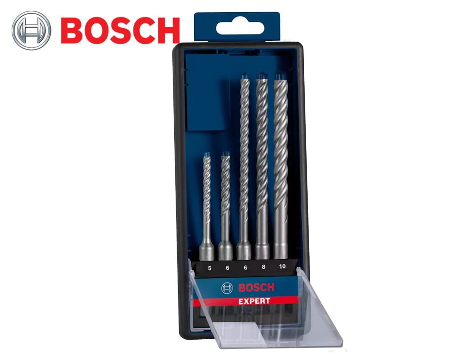 Sada 4-britých vrtákov do betónu Bosch Expert SDS-Plus 7X / 5 dielna