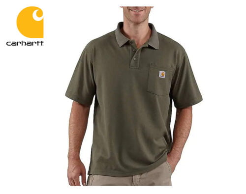 polokosela carhartt short sleeve pocket polo moss