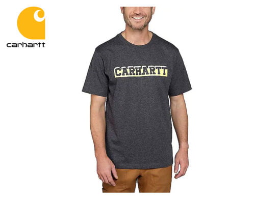 tricko carhartt relaxed fit heavyweight short sleeve graphic carbon heather