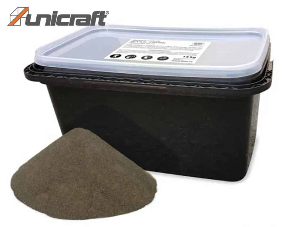 Abrazívny piesok na opieskovanie Unicraft 14 kg / 0,01-1,315 mm