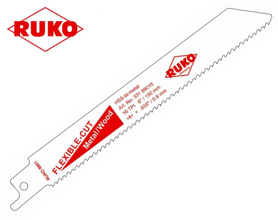 Bi-metalový pílový list na demolácie Ruko HSS 8901 – 152 mm