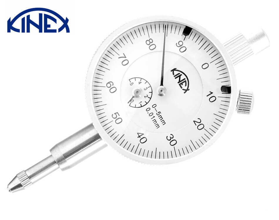 Číselníkový úchylkomer Kinex / 0 - 5 mm / 0,01 mm